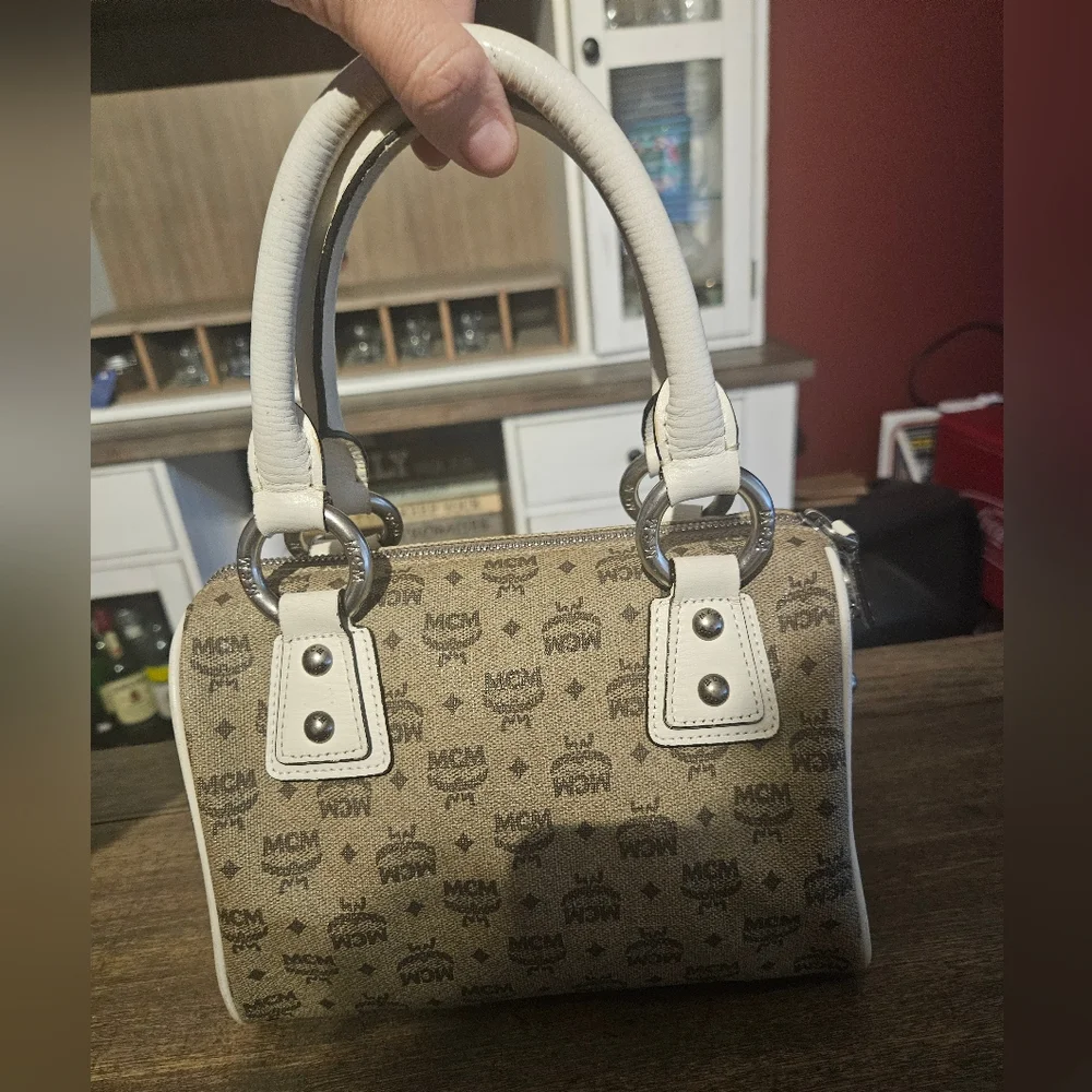 MCM Munchen Mini Bowler Bag - Picture 3 of 16